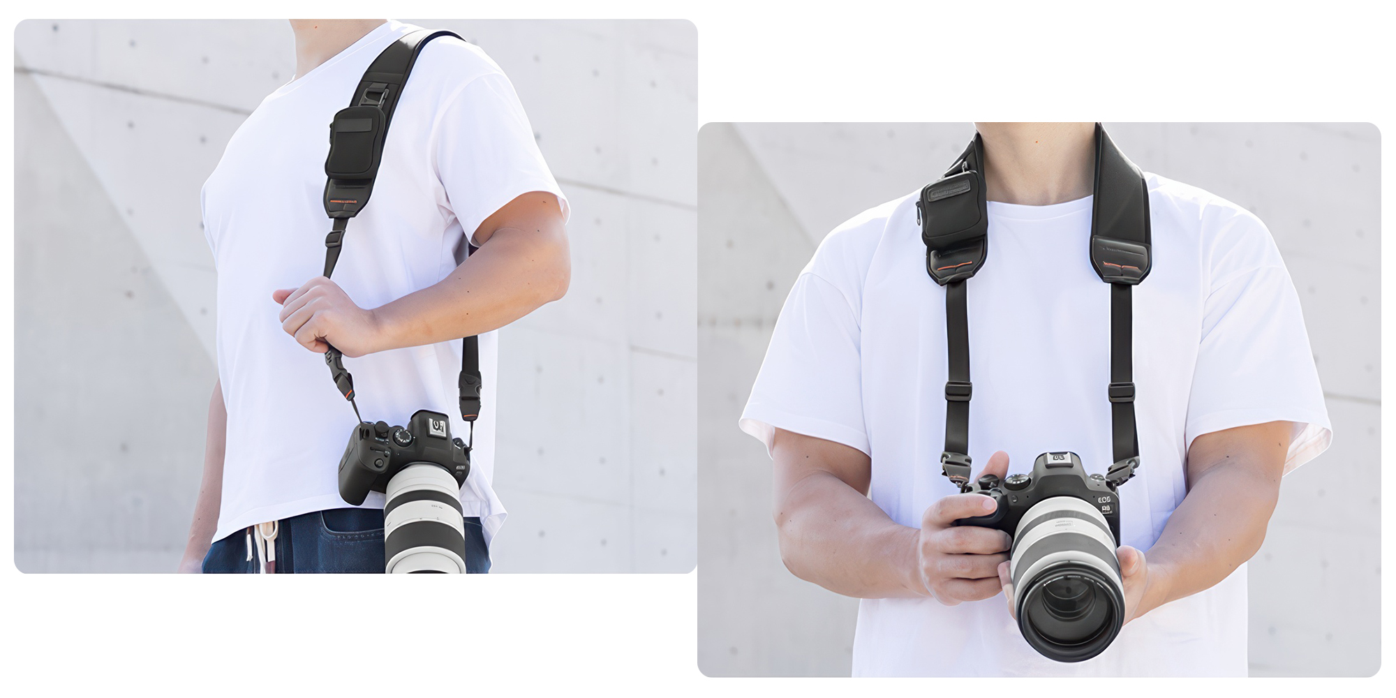 Pasek do aparatu K&F Concept Urban Wander 01 - czarny - Wygoda i ergonomia